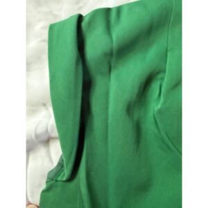 Green Vintage Inspired Pleated Cap Sleeved Dress Medium